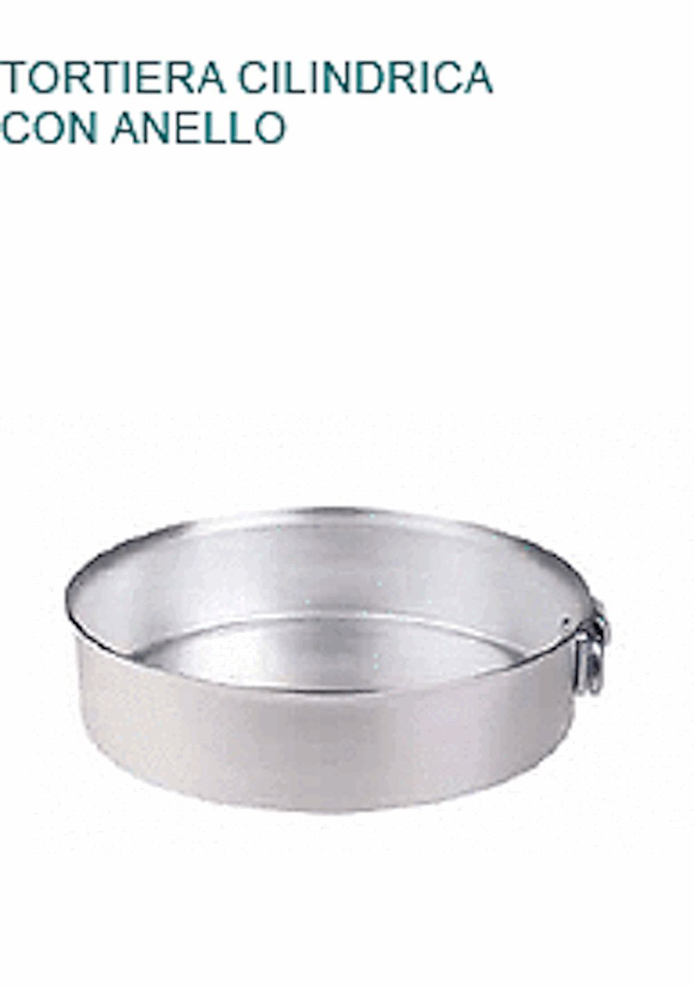 Stampo Torta Agnelli 26x6.5 Alluminio 3mm - Linea Professionale Pasticceria