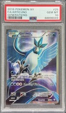 Pokemon Card Articuno 25/83 PSA 10 Generations