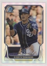 2014 Bowman Chrome Refractor 321/500 Everth Cabrera #166 a3j