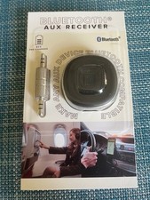 Vivitar Bluetooth AUX Receiver 3.5mm Male-to-male USB-C Charging BLACK NEW