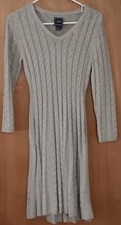 JH Crochet Afghan Dress Women's Size Small V-Neck