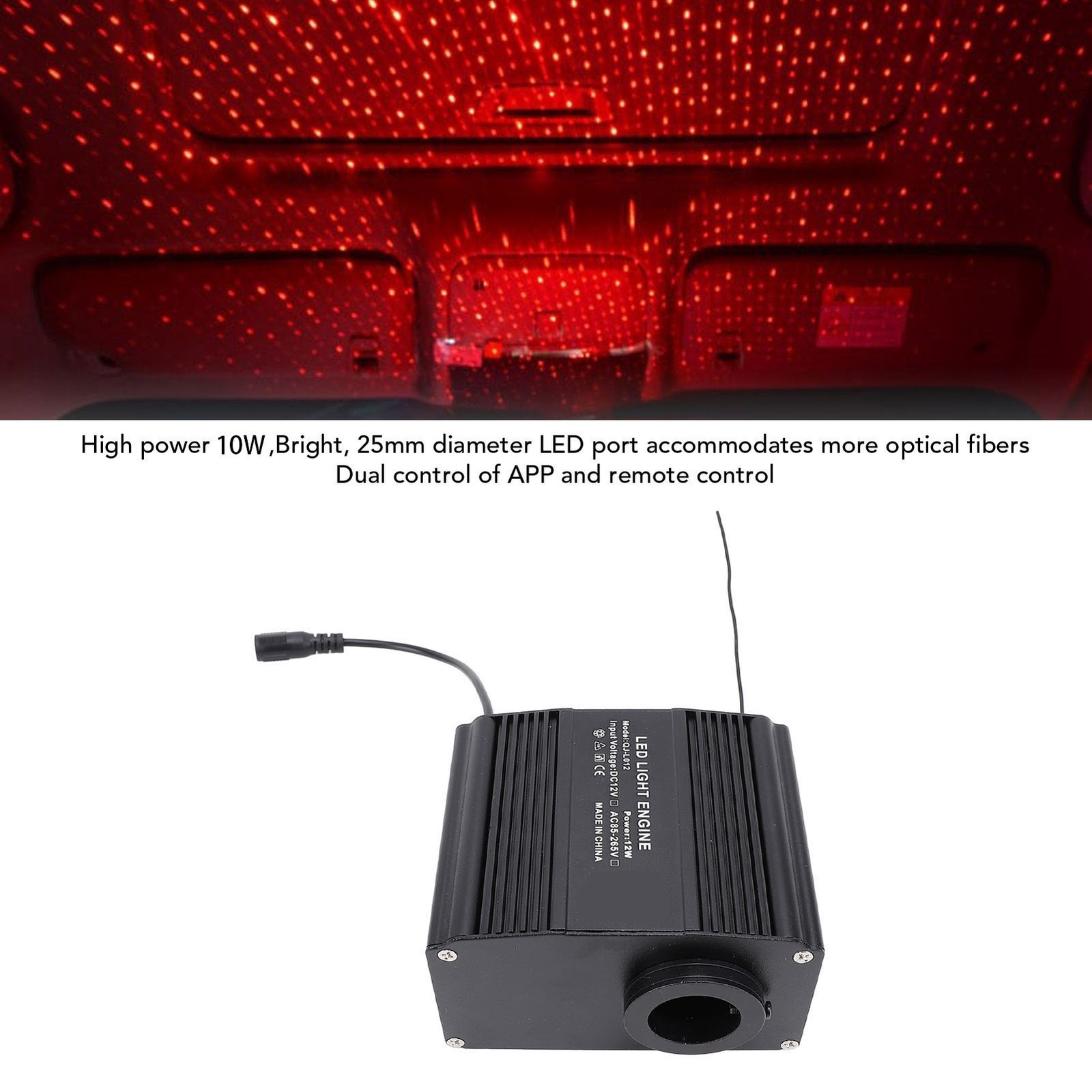 10W Fiber Optic Star Ceiling Light Kit RGB LED APP Control Twinkle Starlight Hea