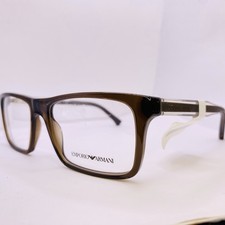 Emporio Armani Eyeglasses Frames EA 3002 5073 53 17 140 MM Matte Brown Rubber