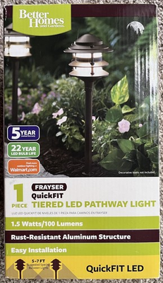 #ad Better Homes amp; Gardens BH17 092 099 19 LED Pathway Light Bronze FREE SHIPPING $39.95