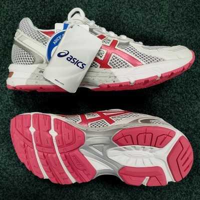 Asics Laufschuhe Damen Sneaker Gel Trounce, weiß/himbeere/silber