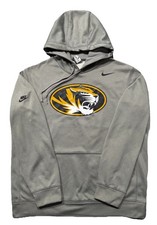 Nike Missouri Tigers Hoodie Sweatshirt. Mens L. Gray. Mizzou. NCAA.