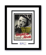 Brighton Rock Richard Attenborough Autographed Signed 11x14 Framed Photo ACOA
