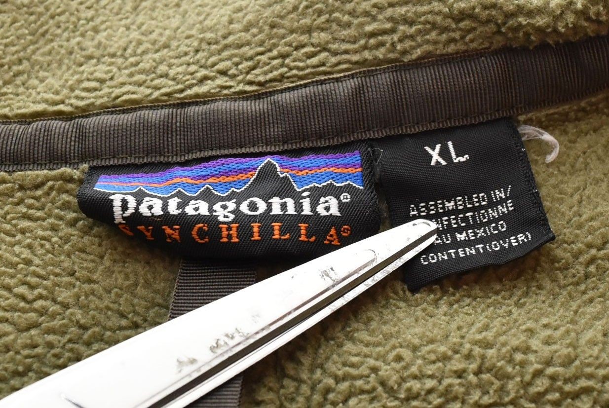 Patagonia Chimera Jacket Men's XL Khaki Fleece Half-Zip Used From Japan thumbnail 4