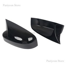 Ox Horn Gloss Black Side Wing Mirror Cover Cap Case For Ford Focus Mk3 2012-2018