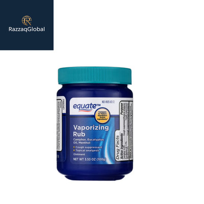 Equate Vaporizing Rub Ointment 3.53oz Compare to Vicks VapoRubActive Ingredients