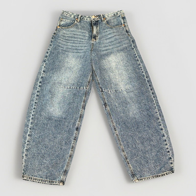 S.O.N.G. Women's High Rise Straight Light Wash Blue Denim Jeans 5-Pocket Cotton