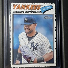 2026 Topps Heritage - Jasson Dominguez #104 Deckle Edge SP