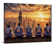   NEW YORK KNICKS   THE CITY AWAITS   16x20 C...