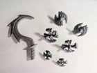 Vintage TMNT Slice N Dice Shredder Accessories 1990 Ninja Turtles Action Figure