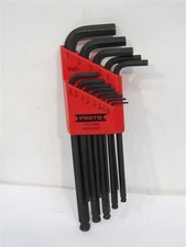 Proto J4995 , Ball End Hex Key Set, .050" - 3/8", 13 Piece Set