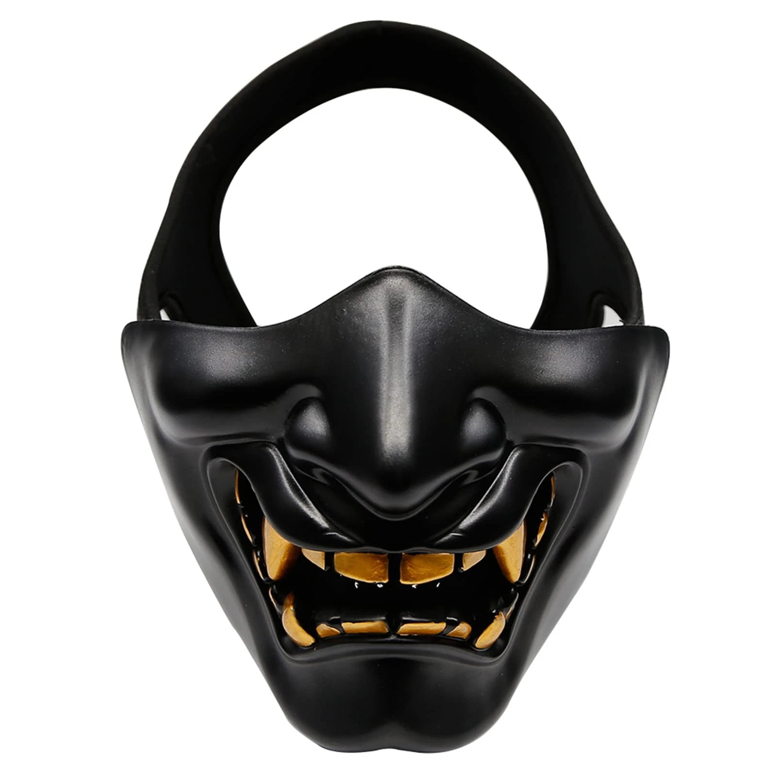 Aoutacc Airsoft Half Face Masks,evil Demon Monster Kabuki Samurai Hann