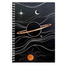 KPOONI Reusable Sticker Book 148 x 210 mm (5.8 x 8.3 inches), Planet 