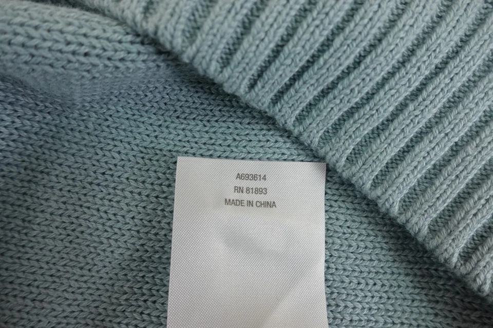 Suéter Peace Love World Boheme Mujer Talla 2X Azul Claro Algodón Manga 3/4 Nuevo Foto 4 de 4