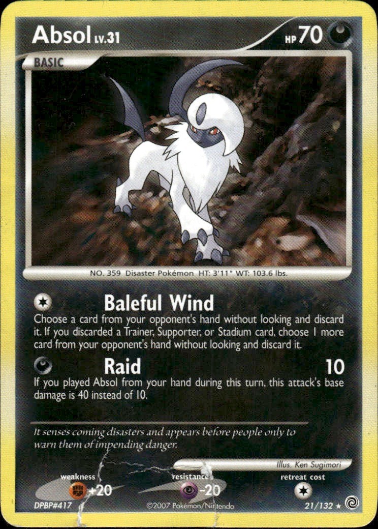 Absol Rare Secret Wonders 21/132 DMG