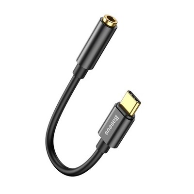 Baseus L54 headphone adapter USB-C to 3.5 mm audio jack DAC 24 bit 48 KHz black