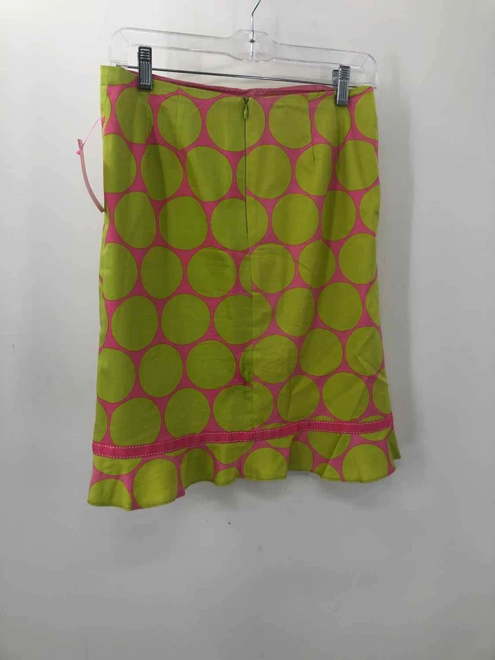 Pre-Owned Skirtin Around Green Size 2 Polka Dot Pencil Mini Skirt - Image 2 of 3