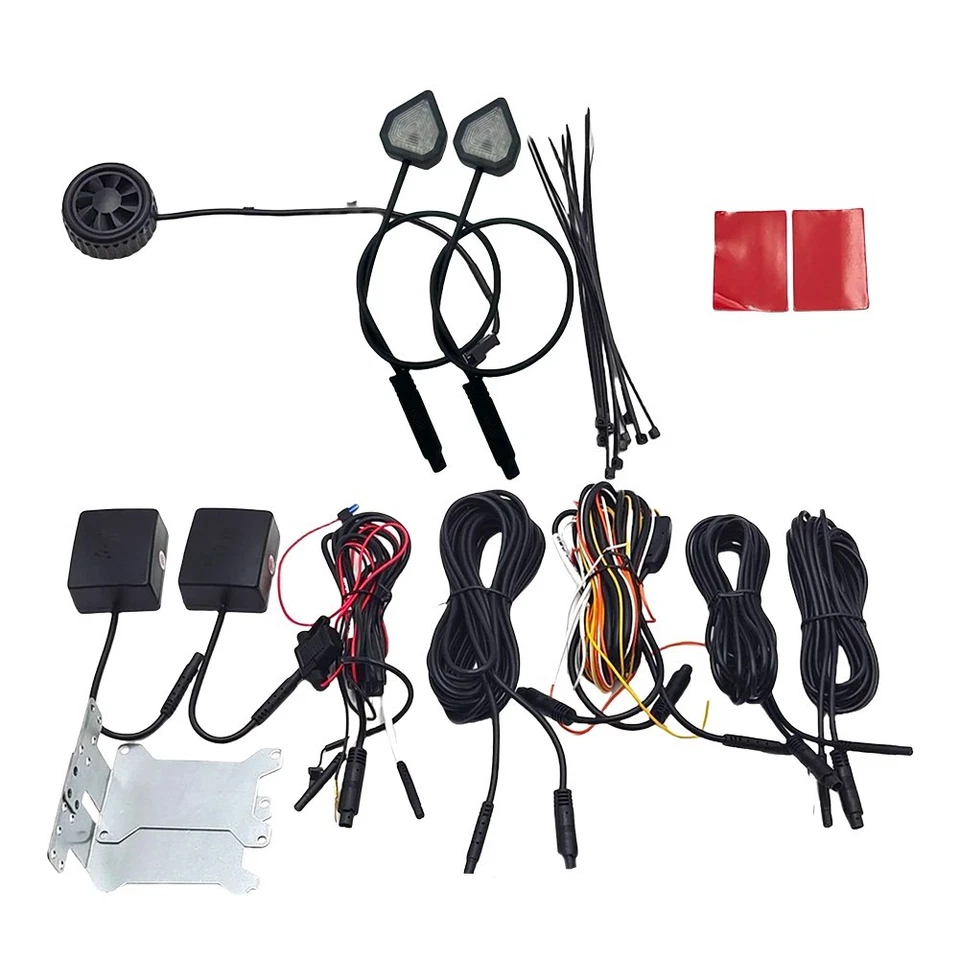 塑料与金属材料 24GHz BSD系统 盲点监测 车道偏离提醒灯 毫米波技术 物体识别功能 视觉警报系统 长达4.5m的电源延长线 延长线适配器 - Image 2 of 4