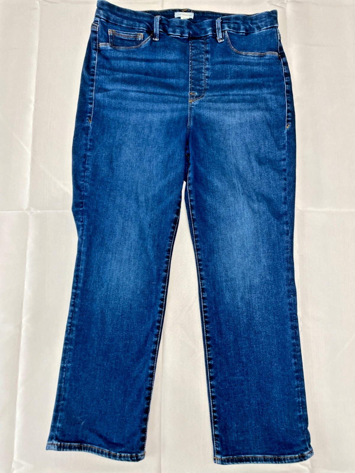 Good American Women's Good Legs Power Stretch Flared Jeans - Size 2XL