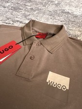 Image of HUGO (Hugo Boss) Polo Shirt In Brown. Slim Fit Size Small Men’s. NEW with Tags.