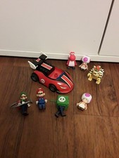 World Of Nintendo Super Mario Bros. K'Nex 7 Figuren 1x Kart Top Zustand 