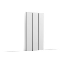 Outwater 9-7/8" x 78-3/4" Primed White Bar XL 3D Wall Panel (6 Pack)