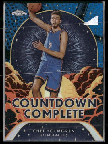 Chet Holmgren [Blue Basketball Refractor] #CC-4 2024 Topps Chrome Countdown Complete card