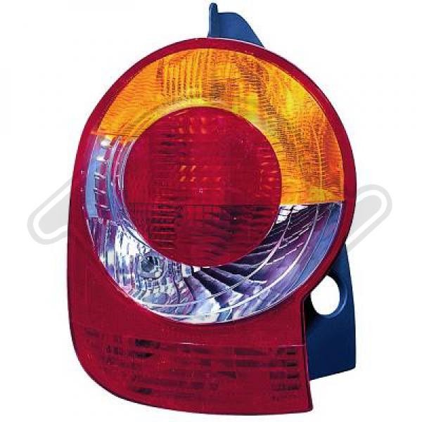 Diederichs RüCkleuchte Links Rot/Gelb FüR Renault Modus 04- 08-image