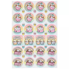 1 Sheet Birthday Cake Scented Stickers Party Favors Crafts Food Teacher Supply