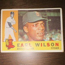 Topps 1960 Earl Wilson Rookie #249 Boston Red Sox MLB Baseball Card. rookie card picture