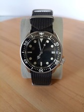 Automatic watch NH35 ,  custom build diver style mens watch: crown at 4 o'clock