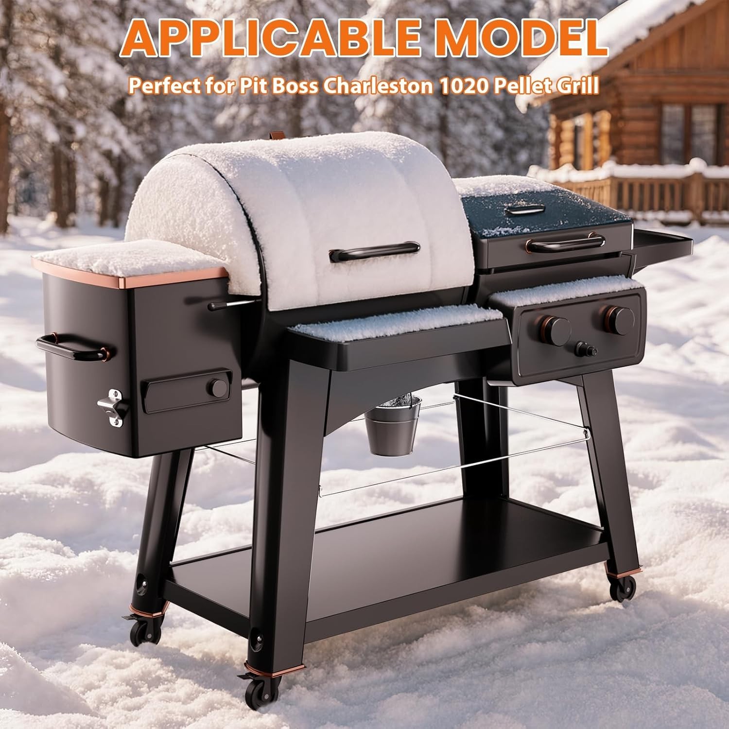 New Hisencn Grill Insulation Blanket for Pit Boss Charleston 1020 Pellet Grill