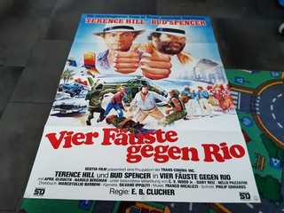 4 Fäuste gegen Rio Original Kinoplakat DIN A1 Bud Spencer