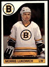 1985-86 O-Pee-Chee #129 Morris Lukowich Boston Bruins