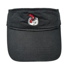 Unbranded Strapback Visor Hat Black One Size Embroidered Adjustable