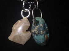Michigan Petoskey Stones Necklace and Leland Blue Stone