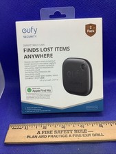 2-Pack Eufy SmartTrack Link Lost Item Key Finder Bluetooth Apple Find My Tracker