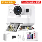 Portable Kids Instant Print Camera - 2.4 Inch Display & 32GB Memory Included