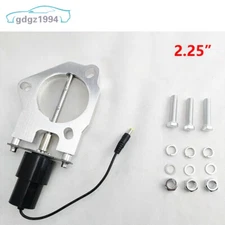 2.25''inch Electric Exhaust Valve Kit Stainless Steel Headers Butterfly valve