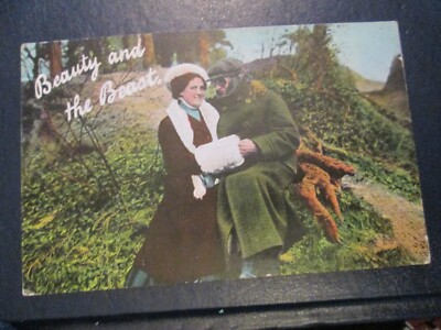 Humor Romantik Postkarte ''Die Schöne und das Biest'' verschickt 1910 Watkins & Kracke 161