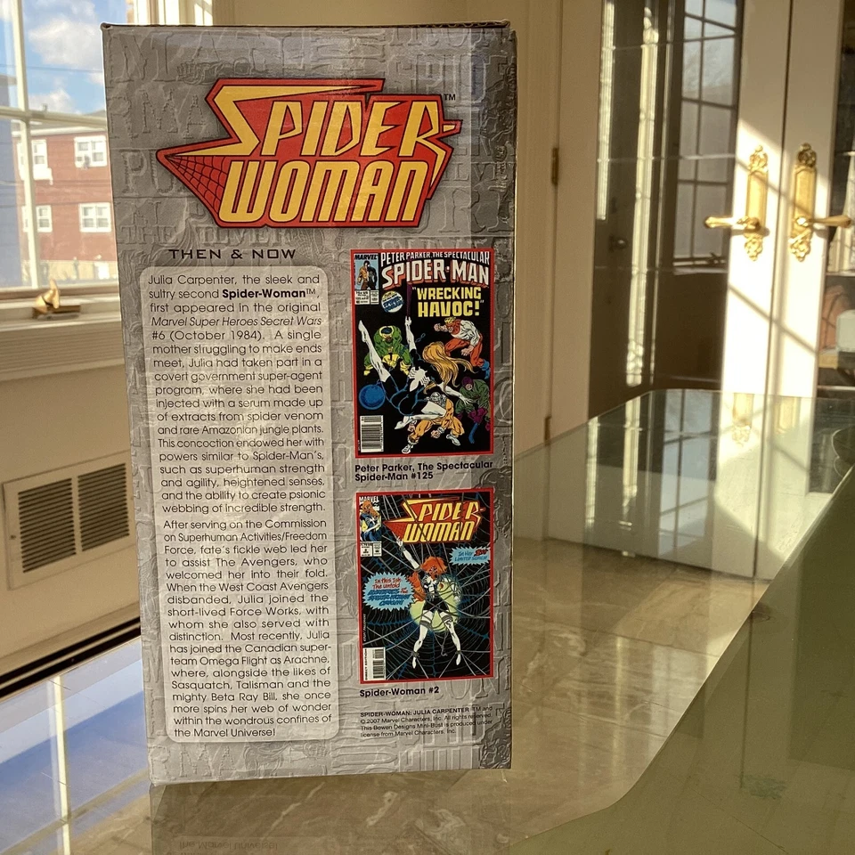 Spider-Woman Disfraz Negro Busto Estatua Bowen Marvel Spider-man Vengadores Amricons Foto 4 de 4