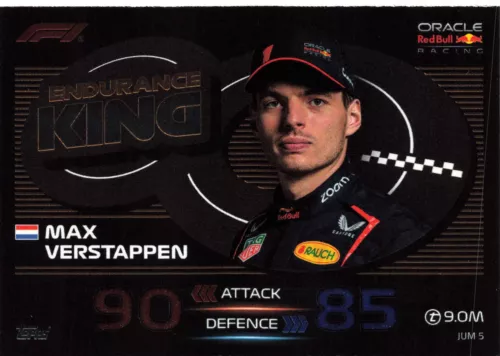Max Verstappen #JUM 5 Topps 2023 Topps Turbo Attax F1 Red Bull Racing