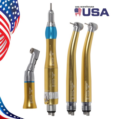 Dental High/Low Speed Air Turbine Handpiece 2HOLE/4HOLE Gold Fit NSK Pana Max ty - Picture 7 of 54