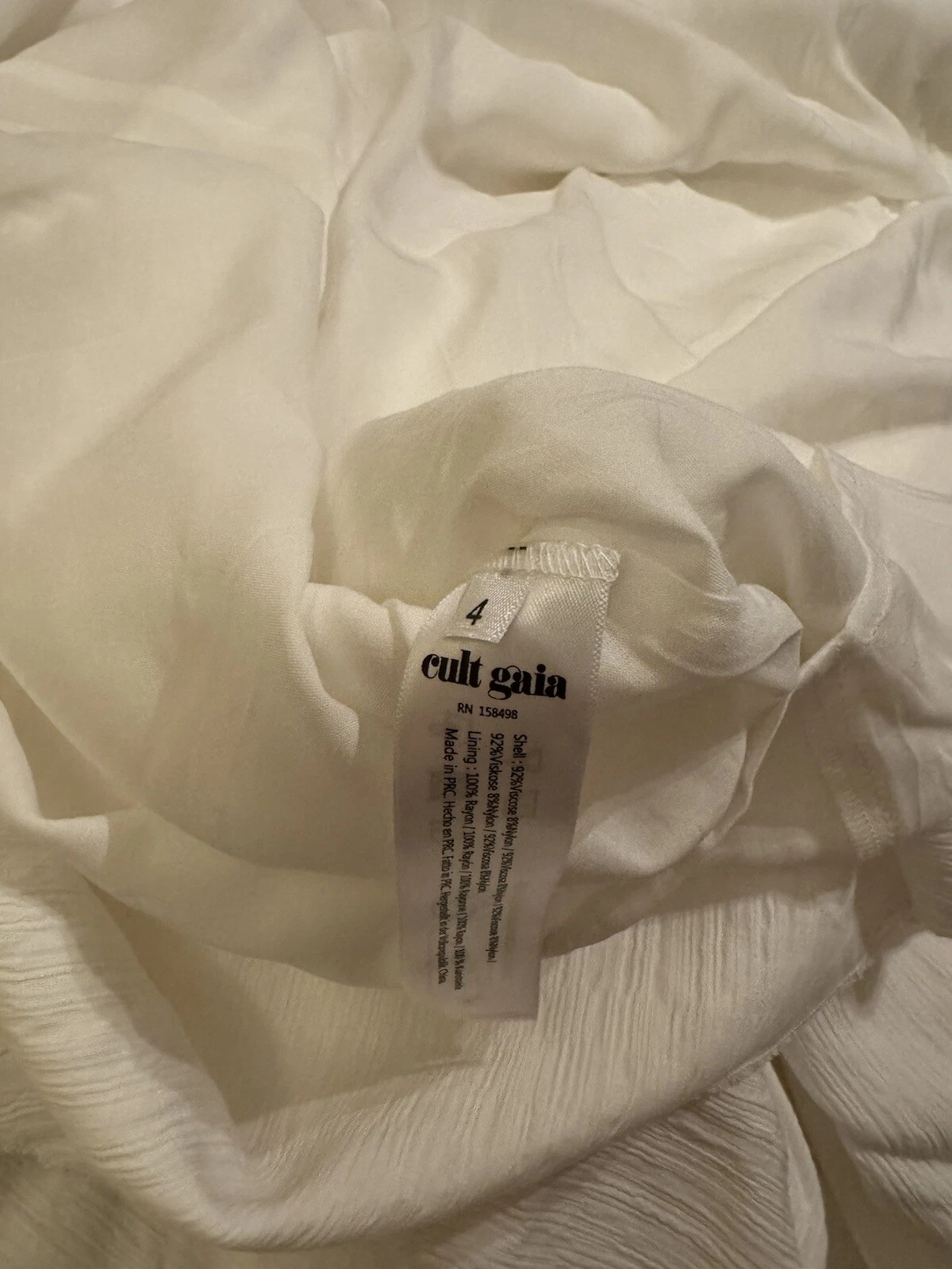 OFF WHITE Abito bianco Cult Gaia nuovo Silvia taglia 4