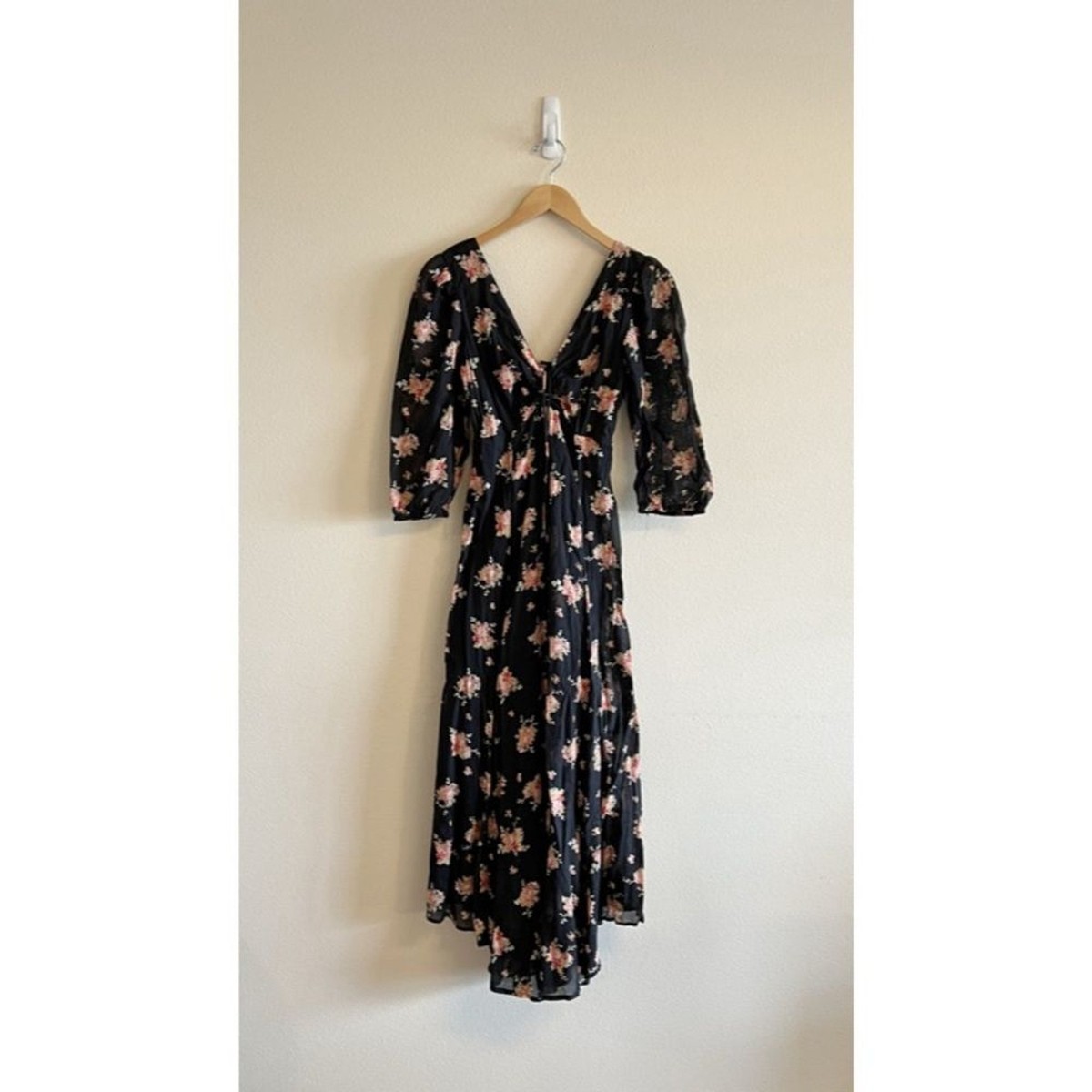 free people black floral midi dress Free People | Dresses | Free People Black Floral Midi Dress