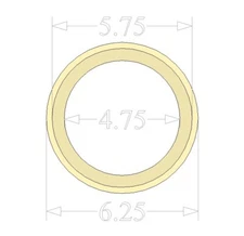 5.25 inch Flush Mount Speaker Rings MDF GP Car Audio Mounting Spacer ring 1 PAIR